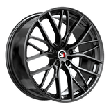 SPEC-1 RACING SP-61GB Gloss Black 17x8 5x108/5x114.3 Wheels | Offset: 42 | Backspace: 6.25 | Bore: 73.1