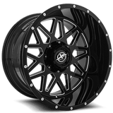 XF OFFROAD XF-211 Gloss Black 20x9 8x170/8x165.1 Wheels | Offset: 0 | Backspace: nan | Bore: 125.2