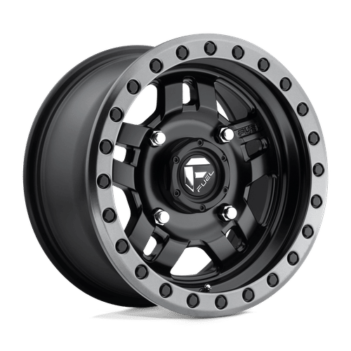 Fuel D557 MATTE BLACK GUN METAL RING 15x7 4x137 Wheels | Offset: 13 | Backspace: 4.51 | Bore: 110.1