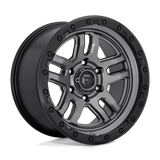 Fuel D701 MATTE GUN METAL BLACK BEAD RING 18x9 5x127 Wheels | Offset: 1 | Backspace: 5.04 | Bore: 71.5