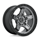 Fuel D698 MATTE GUN METAL BLACK BEAD RING 17x9 5x127 Wheels | Offset: -12 | Backspace: 4.53 | Bore: 71.5