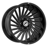 XF OFFROAD XF-239 Gloss Black Milled 22x12 8x165.1/8x180 Wheels | Offset: -44 | Backspace: 4.75 | Bore: 125.2