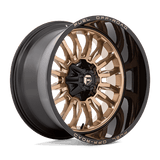 Fuel D797 PLATINUM BRONZE WITH BLACK LIP 22x12 5x114.3/5x127 Wheels | Offset: -44 | Backspace: 4.77 | Bore: 78.1