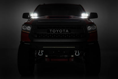 LED Light Kit | Ditch Mount | Dual 2" Black Pairs | Spot | Toyota Tundra (14-21)