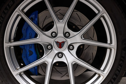 DBA 05-12 Corvette C6 w/Z06 pkg Front Drilled & Slotted 5000 Series 2 Pc Rotor w/ Black Ha