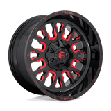 Fuel D612 GLOSS BLACK RED TINTED CLEAR 17x9 6x135/6x139.7 Wheels | Offset: 1 | Backspace: 5.04 | Bore: 106.1
