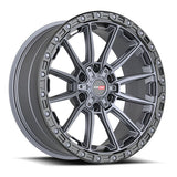 VORTEK VRT-601MTB Matte Titanium Black Bead Ring 18x9 6x135/6x139.7 Wheels | Offset: 0 | Backspace: 5 | Bore: 106.1