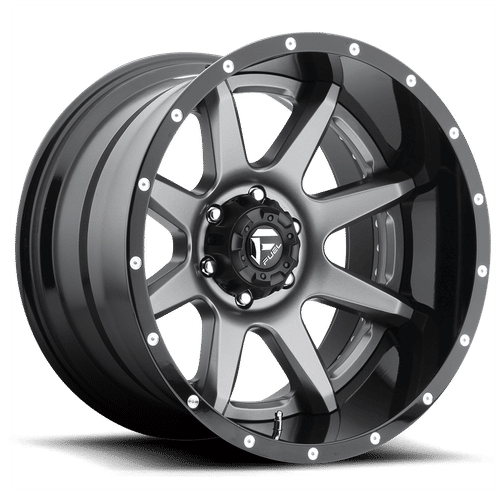 Fuel D238 MATTE GUN METAL BLACK LIP 20x10 5x150 Wheels | Offset: -19 | Backspace: 6.25 | Bore: 110.1