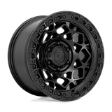 Fuel D786 MATTE BLACK WITH MATTE BLACK RING 17x9 5x127 Wheels | Offset: 1 | Backspace: 5.04 | Bore: 71.5