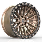 VORTEK VRT-608MBR Matte Bronze Black Bead Ring 20x12 6x135/6x139.7 Wheels | Offset: -44 | Backspace: nan | Bore: 106.1