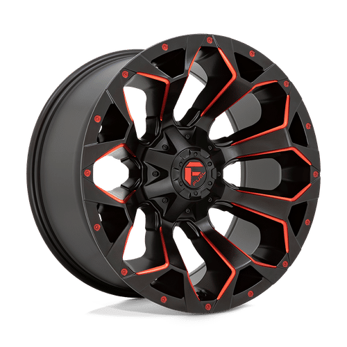 Fuel D787 MATTE BLACK RED MILLED 20x10 5x139.7/5x150 Wheels | Offset: -18 | Backspace: 4.79 | Bore: 110.1