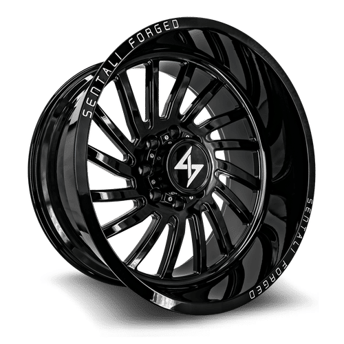 Sentali Forged SF1GB Gloss Black 28x16 5x139.7 Wheels | Offset: -99 | Backspace: 4.5 | Bore: 77.8