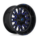 Fuel D645 GLOSS BLACK BLUE TINTED CLEAR 20x9 8x165.1 Wheels | Offset: 20 | Backspace: 5.79 | Bore: 125.1