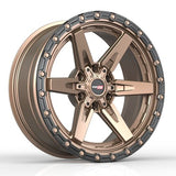 VORTEK VRT-602MBR Matte Bronze Black Bead Ring 18x9 6x135/6x139.7 Wheels | Offset: 12 | Backspace: 5.5 | Bore: 106.1