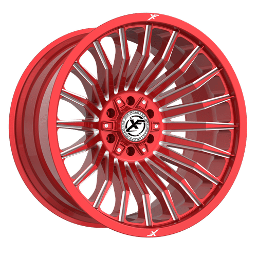 XF OFFROAD XF-231 Red Milled 22x12 8x170/8x180 Wheels | Offset: -44 | Backspace: nan | Bore: 125.2