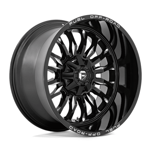 Fuel D795 GLOSS BLACK MILLED 22x12 5x139.7/5x150 Wheels | Offset: -44 | Backspace: 4.77 | Bore: 110.1