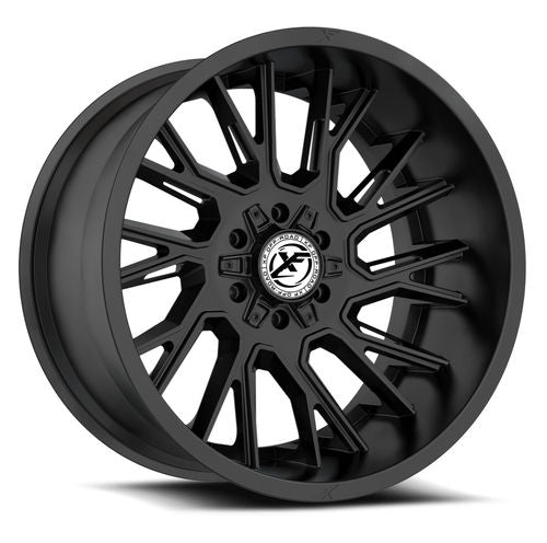 XF OFFROAD XF-230 Satin Black 22x12 8x165.1/8x180 Wheels | Offset: -44 | Backspace: 4.75 | Bore: 125.2