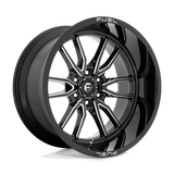 Fuel D761 GLOSS BLACK MILLED 22x12 6x135 Wheels | Offset: -44 | Backspace: 4.77 | Bore: 87.1