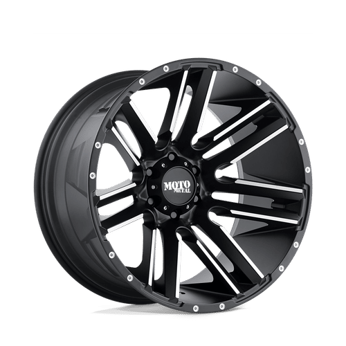 Moto Metal MO978 RAZOR SATIN BLACK MACHINED 20x10 5x139.7 Wheels | Offset: -24 | Backspace: 4.56 | Bore: 108