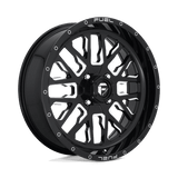 Fuel D611 GLOSS BLACK MILLED 20x7 4x156 Wheels | Offset: 13 | Backspace: 4.51 | Bore: 132