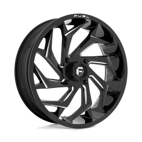 Fuel D753 GLOSS BLACK MILLED 18x7 4x137 Wheels | Offset: 13 | Backspace: 4.51 | Bore: 110.1