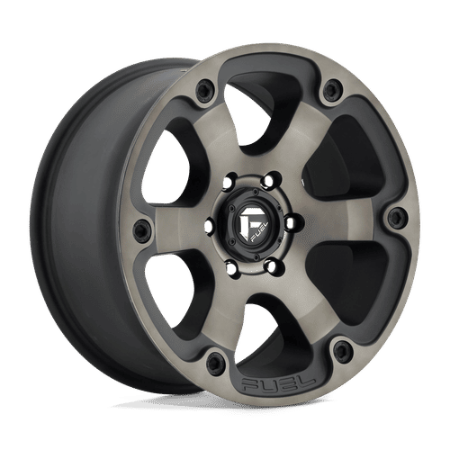 Fuel D564 MATTE BLACK DOUBLE DARK TINT 18x9 6x139.7 Wheels | Offset: 1 | Backspace: 5.04 | Bore: 108