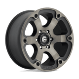 Fuel D564 MATTE BLACK DOUBLE DARK TINT 17x9 6x139.7 Wheels | Offset: 1 | Backspace: 5.04 | Bore: 108