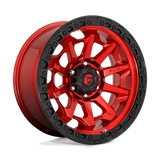 Fuel D695 CANDY RED BLACK BEAD RING 20x9 5x127 Wheels | Offset: 20 | Backspace: 5.79 | Bore: 71.5