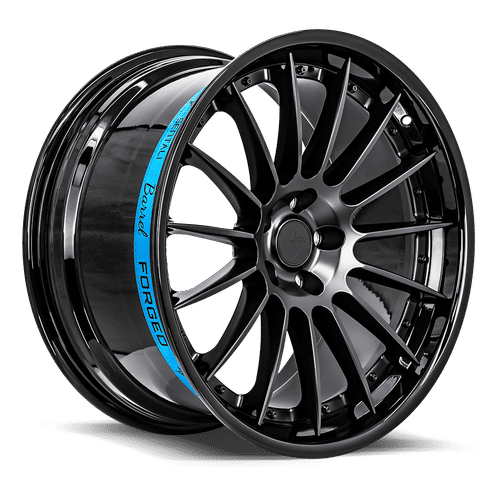 Sentali Barrel Forged SB2 Gloss Black Lip / Matte Black Centre 19x9.5 5x112 Wheels | Offset: 25 | Backspace: 6.25 | Bore: 66.6