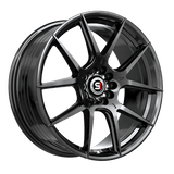 SPEC-1 RACING SP-71GB Gloss Black 17x8 5x108/5x114.3 Wheels | Offset: 42 | Backspace: 6.25 | Bore: 73.1