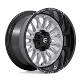 Fuel D798 SILVER BRUSHED FACE WITH MILLED BLACK LIP 22x12 8x170 Wheels | Offset: -44 | Backspace: 4.77 | Bore: 125.1