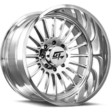 GT OFFROAD Strike Polished Polished 26x14 8x170 Wheels | Offset: -76 | Backspace: 4.5 | Bore: 125.2