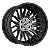 XF OFFROAD XF-234 Black Brushed Dark Tint 20x10 5x127/5x139.7 Wheels | Offset: -12 | Backspace: nan | Bore: 78.1