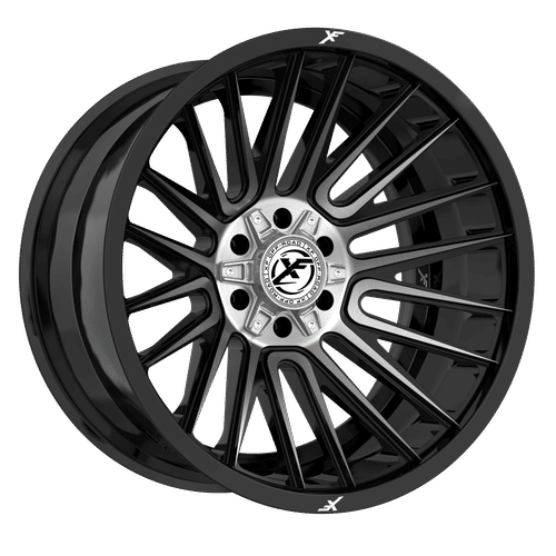 XF OFFROAD XF-234 Black Brushed Dark Tint 20x12 5x127/5x139.7 Wheels | Offset: -44 | Backspace: nan | Bore: 78.1