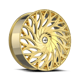 AZARA AZA-525NG Nano� Gold 20x8.5 5x112/5x114.3 Wheels | Offset: 35 | Backspace: 6.25 | Bore: 74.1