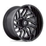 Fuel D807 GLOSS BLACK MILLED 22x12 5x139.7 Wheels | Offset: -44 | Backspace: 4.77 | Bore: 78.1