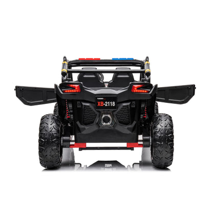 24V 4x4 Freddo Storm Police UTV 2-Seater for Kids with Lights & Sirens for Action-Packed Adventures
