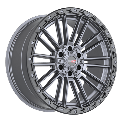VORTEK VRT-604MTB Matte Titanium Black Bead Ring 18x9 6x114.3/6x139.7 Wheels | Offset: 18 | Backspace: nan | Bore: 93.1