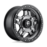 Fuel D558 MATTE GUN METAL BLACK BEAD RING 14x7 4x156 Wheels | Offset: 13 | Backspace: 4.51 | Bore: 132