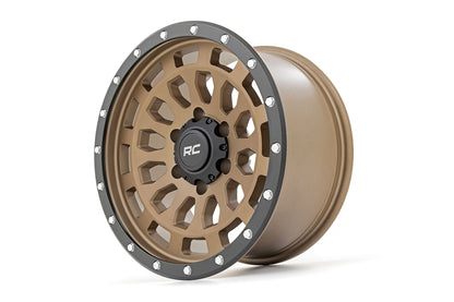 Rough Country 87 Series Wheel | Simulated Beadlock | Bronze/Black | 17x8.5 | 6x5.5 | +25mm