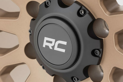Rough Country 87 Series Wheel | Simulated Beadlock | Bronze/Black | 17x8.5 | 6x5.5 | +25mm