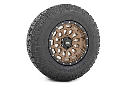 Rough Country 87 Series Wheel | Simulated Beadlock | Bronze/Black | 17x8.5 | 6x5.5 | +25mm