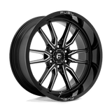 Fuel D761 GLOSS BLACK MILLED 22x10 6x139.7 Wheels | Offset: -18 | Backspace: 4.79 | Bore: 106.1
