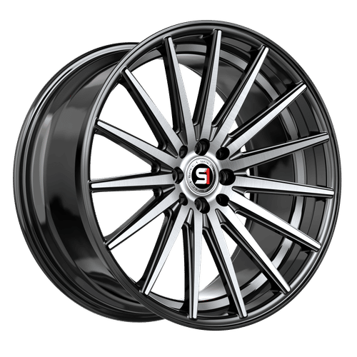 SPEC-1 RACING SP-69BMU Gloss Black Machined / Undercut 20x8.5 5x112/5x114.3 Wheels | Offset: 38 | Backspace: 6.25 | Bore: 73.1