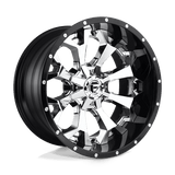 Fuel D246 CHROME PLATED GLOSS BLACK LIP 20x10 8x170 Wheels | Offset: -18 | Backspace: 4.79 | Bore: 125.1