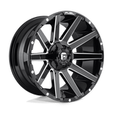 Fuel D615 GLOSS BLACK MILLED 18x9 6x135/6x139.7 Wheels | Offset: 1 | Backspace: 5.04 | Bore: 106.1