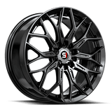 SPEC-1 RACING SP-57 Gloss Black 17x7.5 5x105/5x114.3 Wheels | Offset: 42 | Backspace: nan | Bore: nan