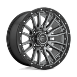 Fuel D680 MATTE GUN METAL BLACK BEAD RING 22x10 8x180 Wheels | Offset: -18 | Backspace: 4.79 | Bore: 124.2