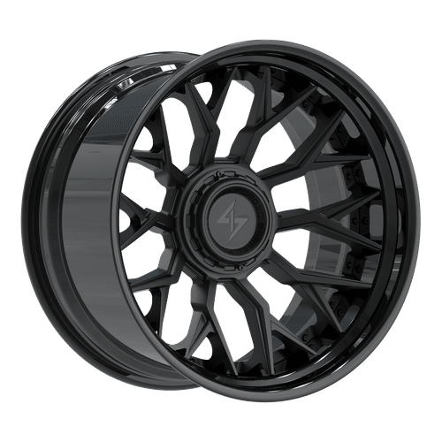 SENTALI BFX BFX2 Gloss Black Lip / Matte Black Centre 22x12 8x165.1/8x180 Wheels | Offset: -44 | Backspace: nan | Bore: 125.2