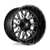 Fuel D611 GLOSS BLACK MILLED 17x9 5x114.3/5x127 Wheels | Offset: -12 | Backspace: 4.53 | Bore: 78.1